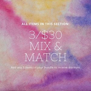 Bundle 3 Items for $30